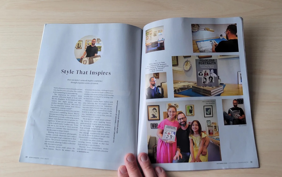 The Style That Inspires feature spread in Bridgewater City Lifestyle magazine